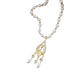 Elegant Peacock Pendant Faux Pearl Necklace