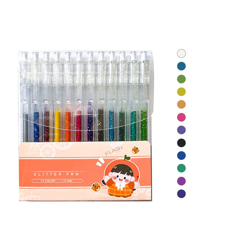 Sparkle on Any Page! No-Smudge Quick-Dry Glitter Pens