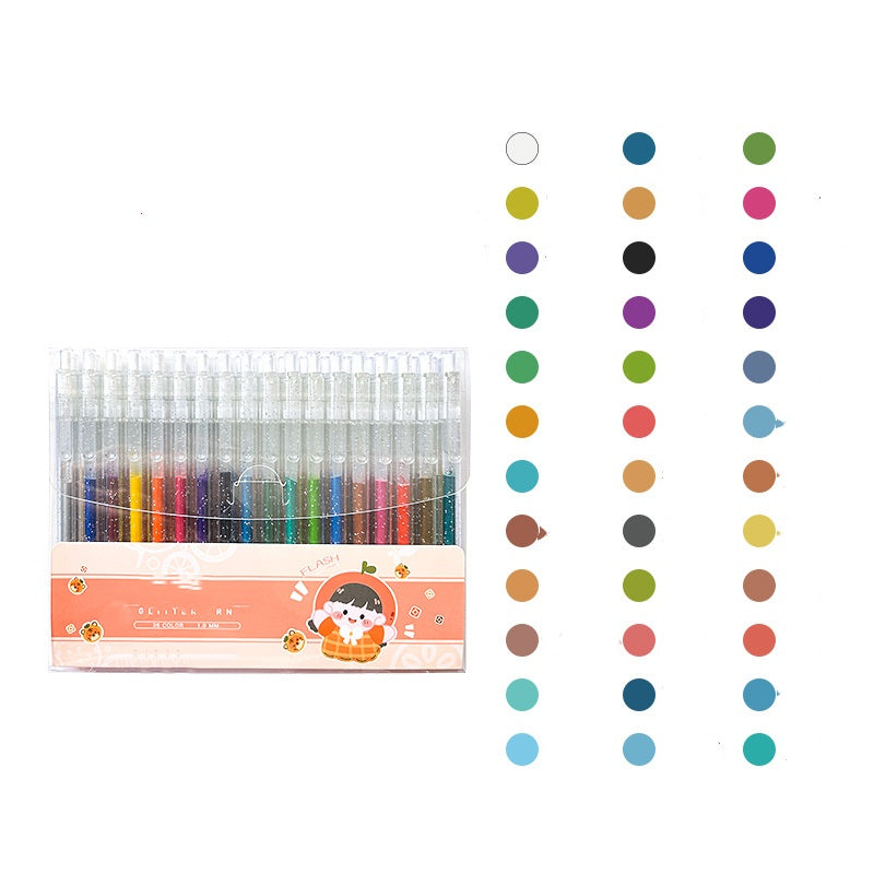 Sparkle on Any Page! No-Smudge Quick-Dry Glitter Pens