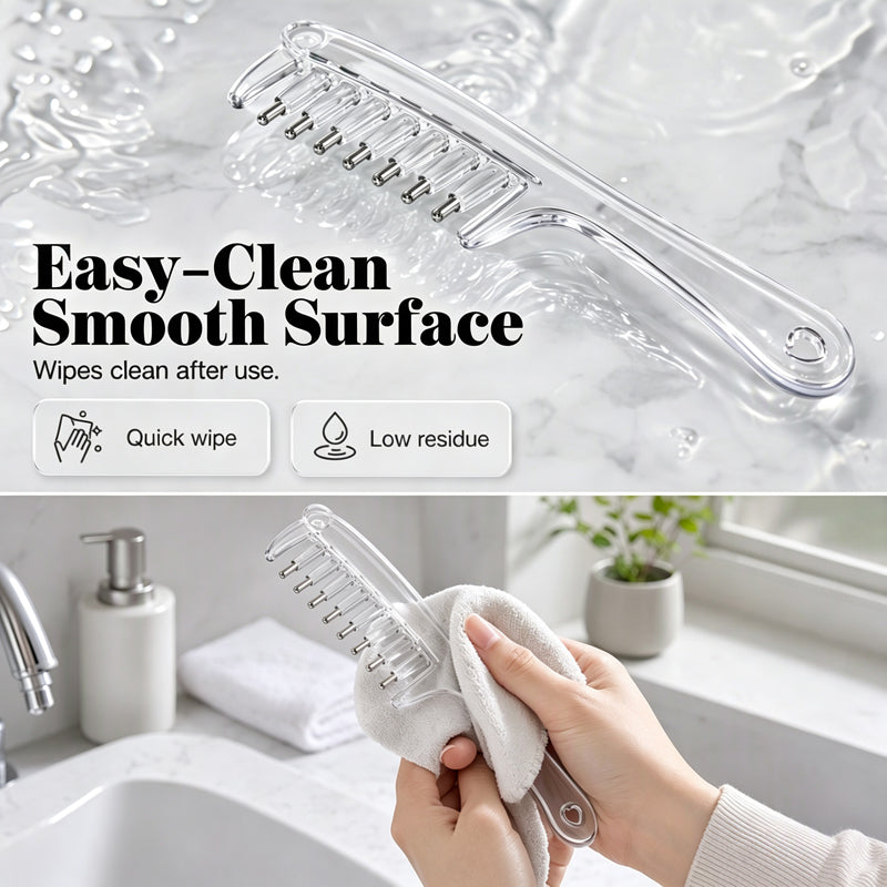 Apply Scalp Care Instantly! Precision Liquid Applicator Comb