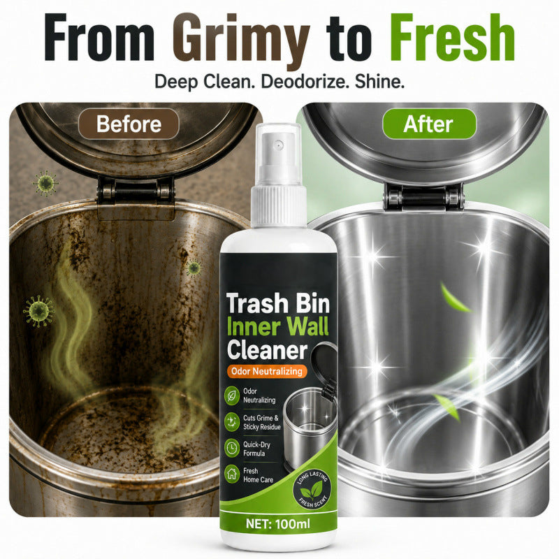 Trash Can Cleaner Spray – Deep-Clean, Deodorize, No Scrubbing