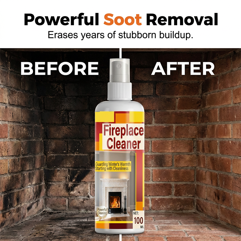 Fireplace Cleaner Spray – No Scrub, No Soot