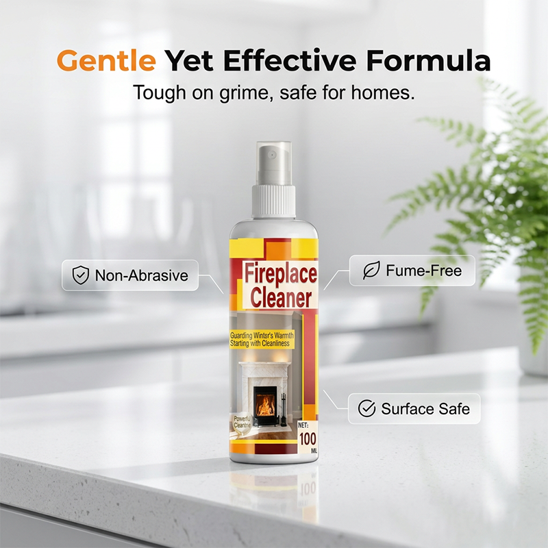 Fireplace Cleaner Spray – No Scrub, No Soot