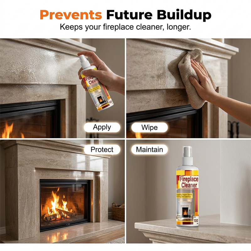 Fireplace Cleaner Spray – No Scrub, No Soot