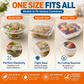 Seal Any Bowl Instantly! Stretch-Fit No-Slip Covers for Food, Shoes & Hair