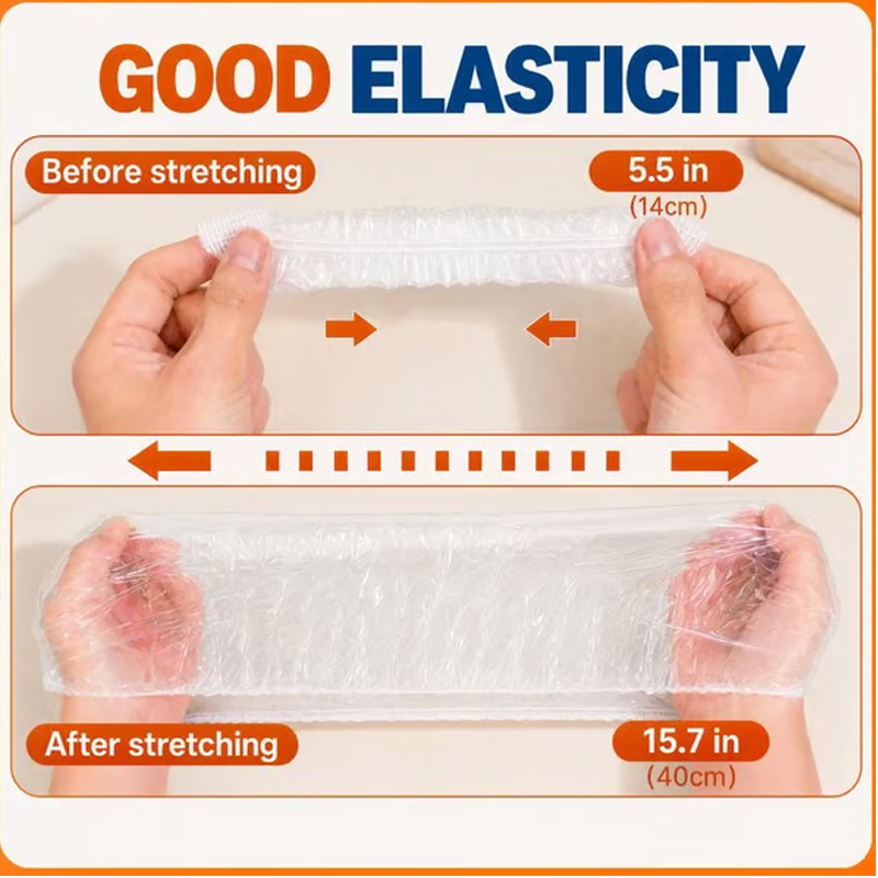Seal Any Bowl Instantly! Stretch-Fit No-Slip Covers for Food, Shoes & Hair