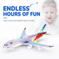 Bump & Go Instantly! No-Stop Light-Up Musical Airplane