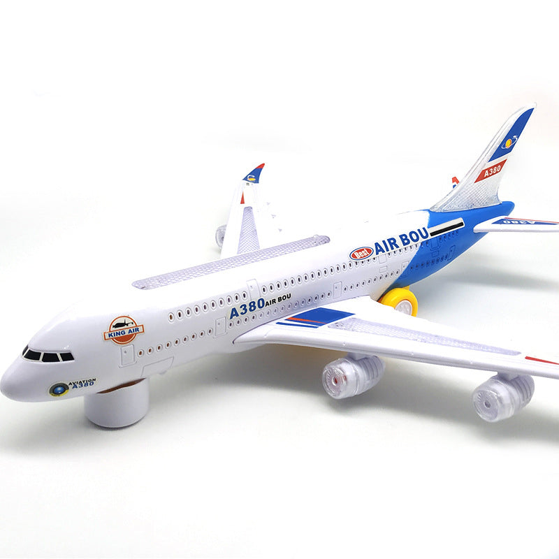 Bump & Go Instantly! No-Stop Light-Up Musical Airplane