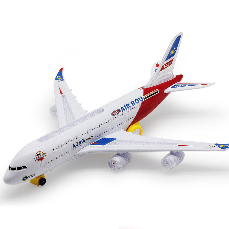 Bump & Go Instantly! No-Stop Light-Up Musical Airplane