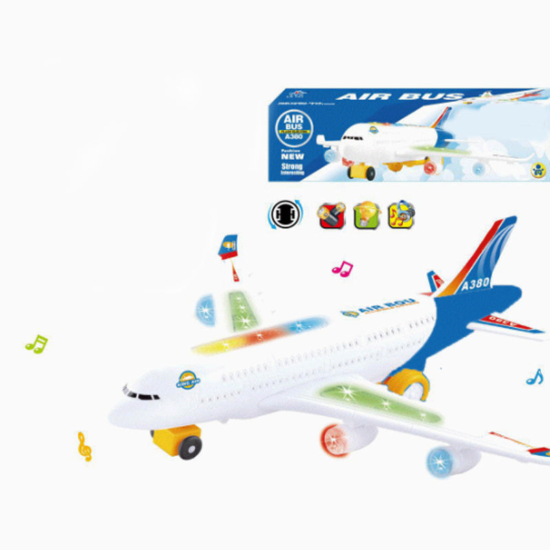 Bump & Go Instantly! No-Stop Light-Up Musical Airplane