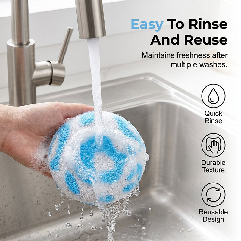 Scrub Any Surface Instantly! No-Scratch Quick-Dry Cleaning Ball