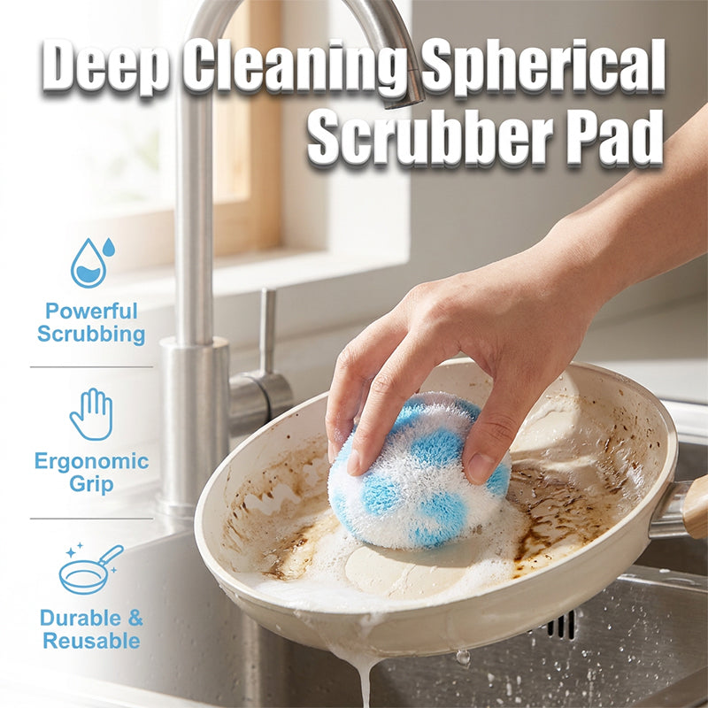 Scrub Any Surface Instantly! No-Scratch Quick-Dry Cleaning Ball