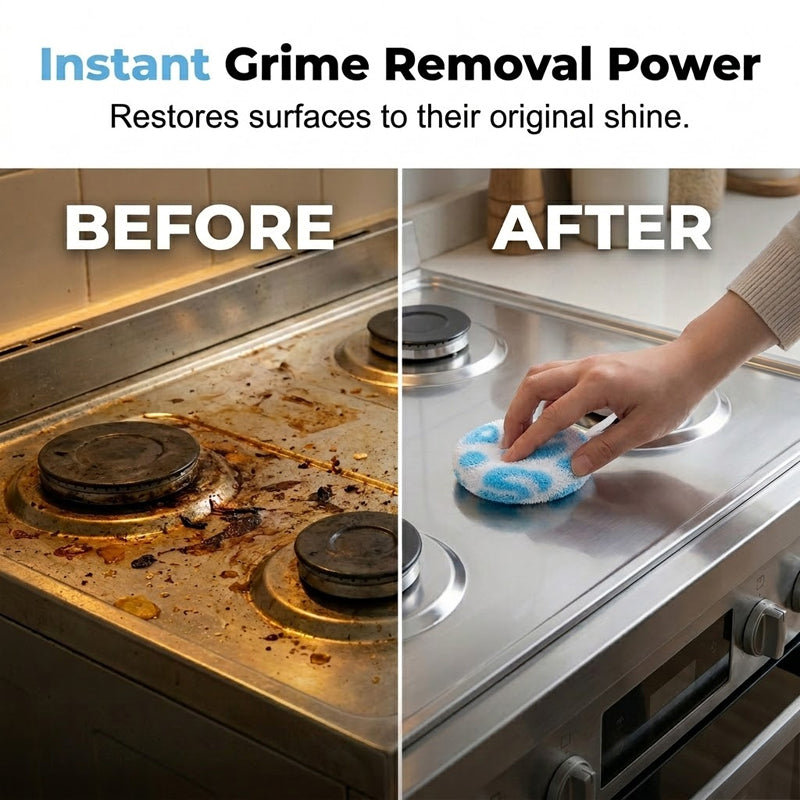 Scrub Any Surface Instantly! No-Scratch Quick-Dry Cleaning Ball