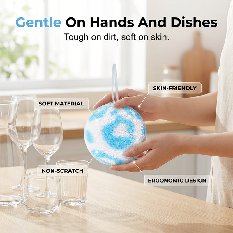 Scrub Any Surface Instantly! No-Scratch Quick-Dry Cleaning Ball
