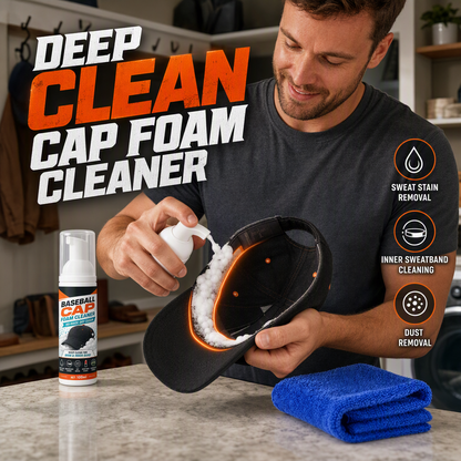 ✨Cap Foam Cleaner – No Rinse, No Sweat Stains