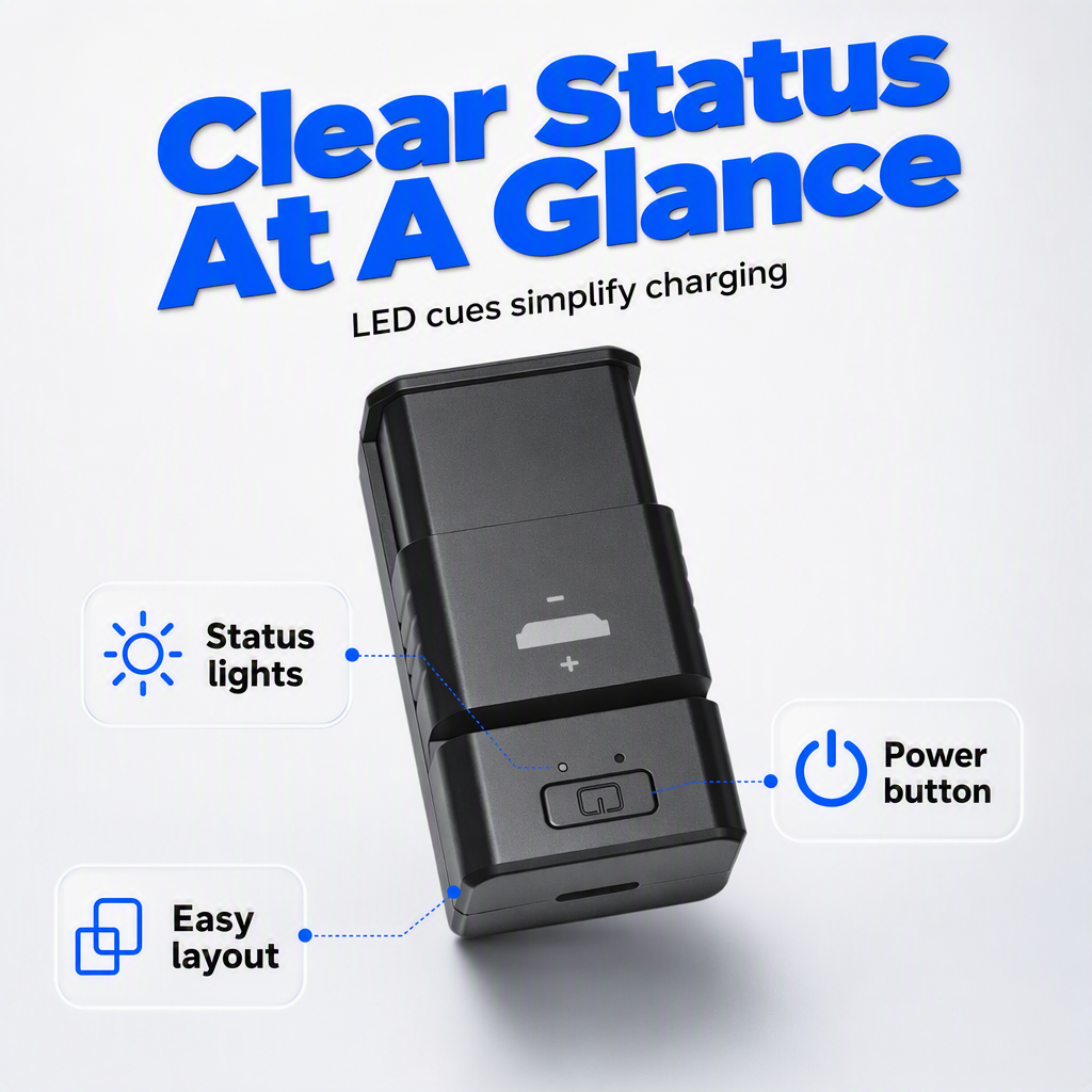 🔋Portable Rechargeable Coin Cell Battery Charger⚡