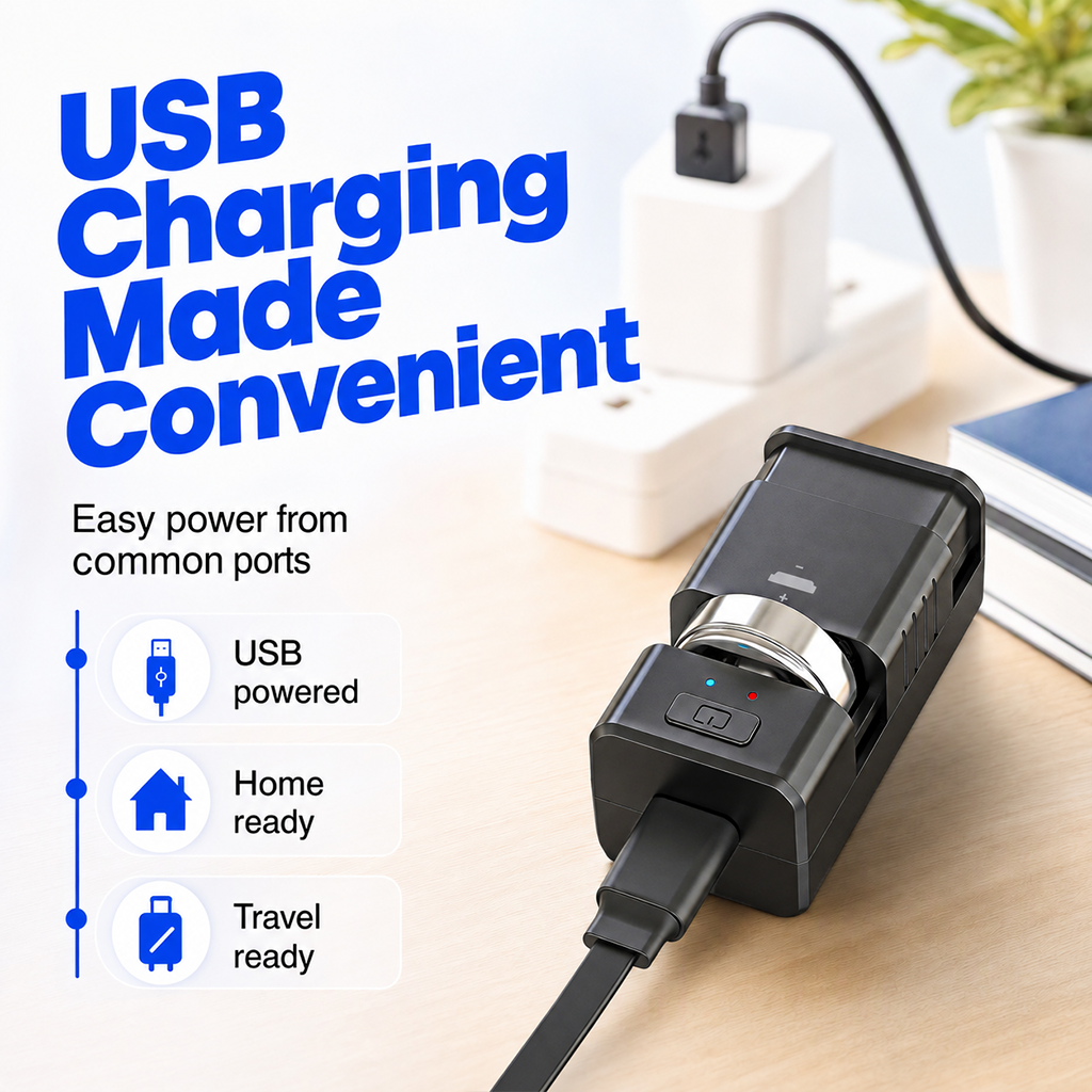 🔋Portable Rechargeable Coin Cell Battery Charger⚡