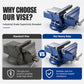 Clamp Any Angle Instantly! No-Mark 360° Swivel Bench Vise