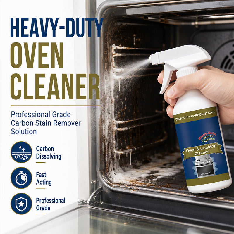 Dissolve Carbon Fast, Protect Your Oven! One-Hand No-Scrub Cleaner Spray