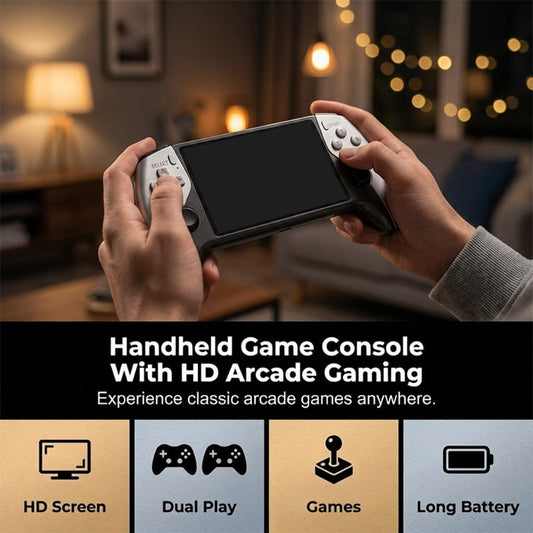 Game Anywhere Instantly! 2-Player HD Handheld Game Console