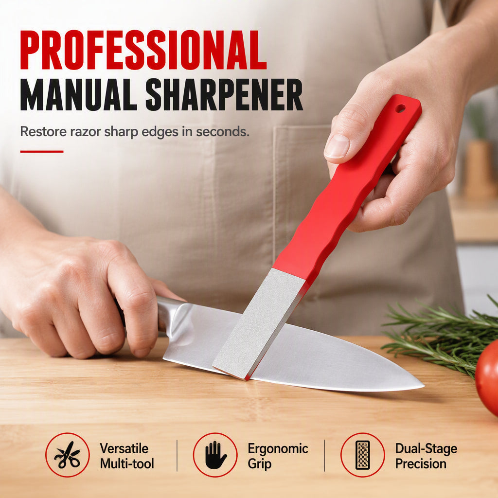 Dual Sided Handheld Knife Sharpener