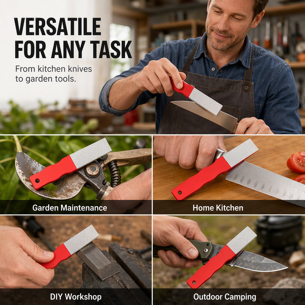 Dual Sided Handheld Knife Sharpener