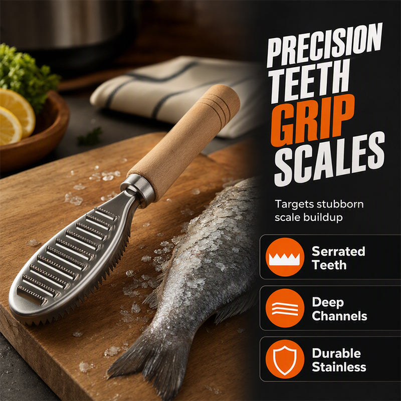 Fish Scaler – No Slip, No Mess
