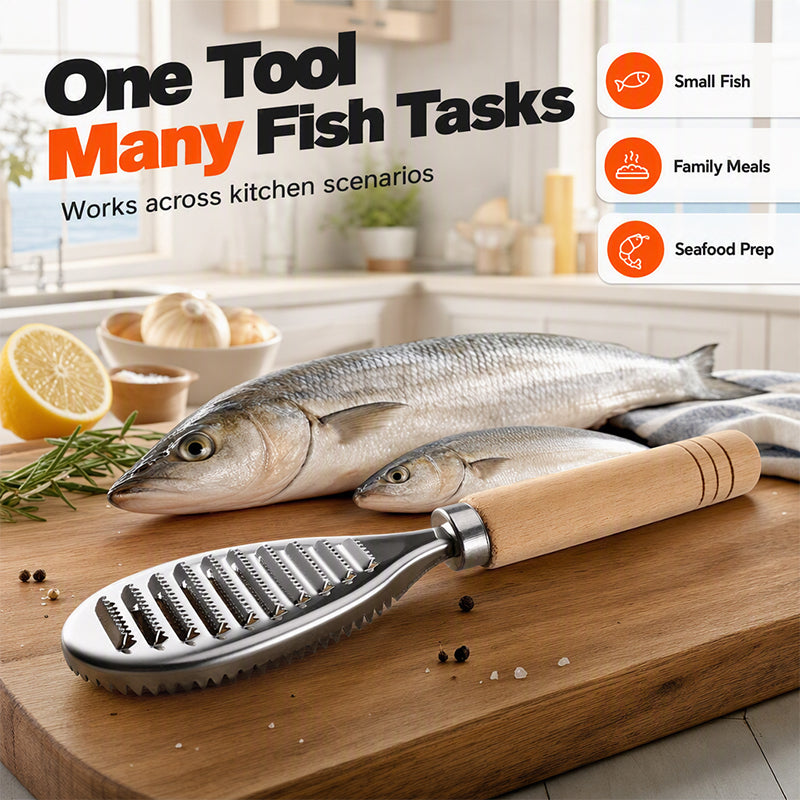 Fish Scaler – No Slip, No Mess