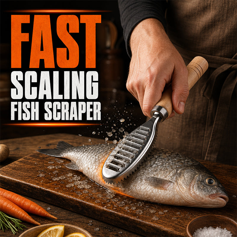 Fish Scaler – No Slip, No Mess