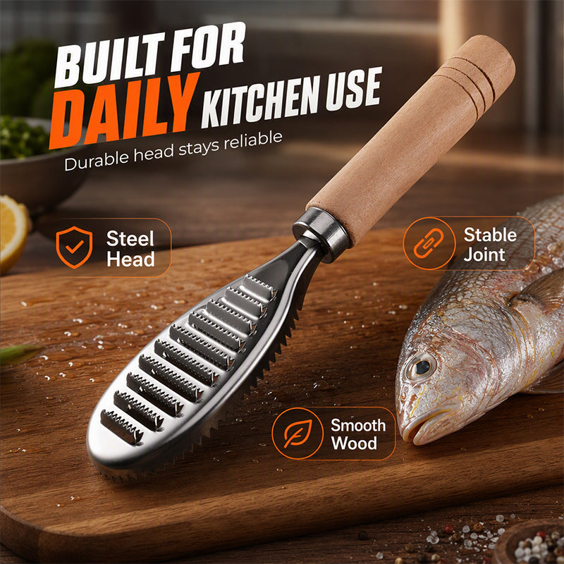 Fish Scaler – No Slip, No Mess