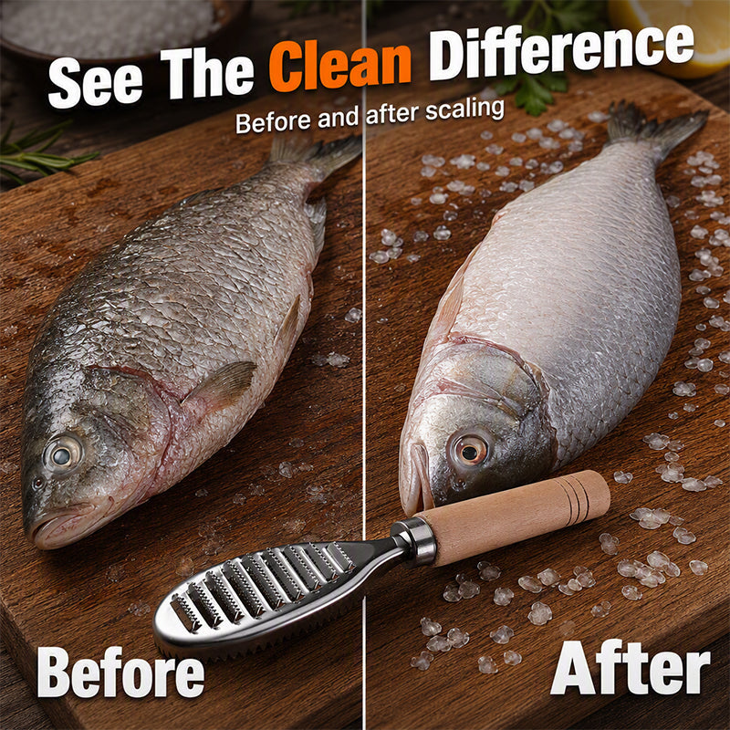 Fish Scaler – No Slip, No Mess