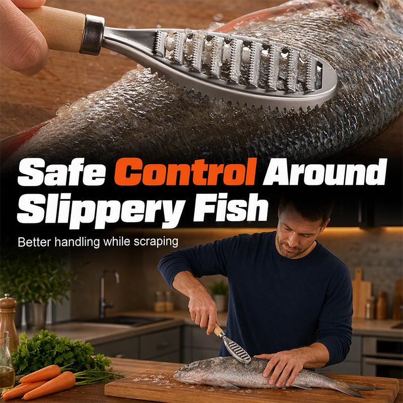 Fish Scaler – No Slip, No Mess