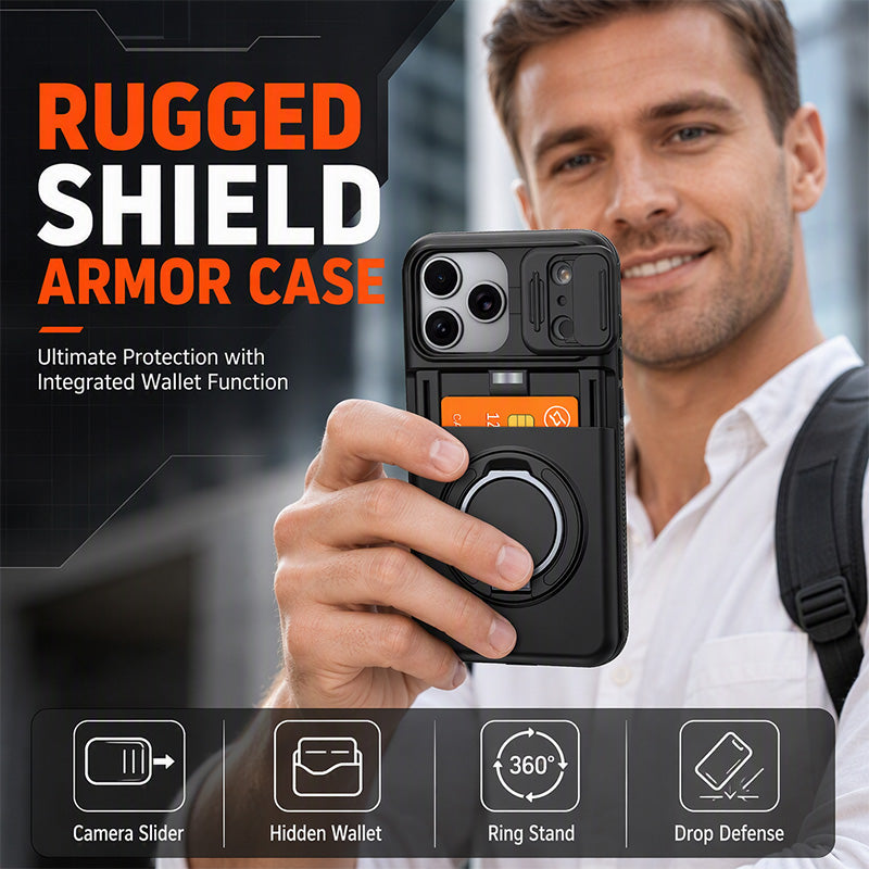 Rugged Phone Case – Slide Cover, Card Slot