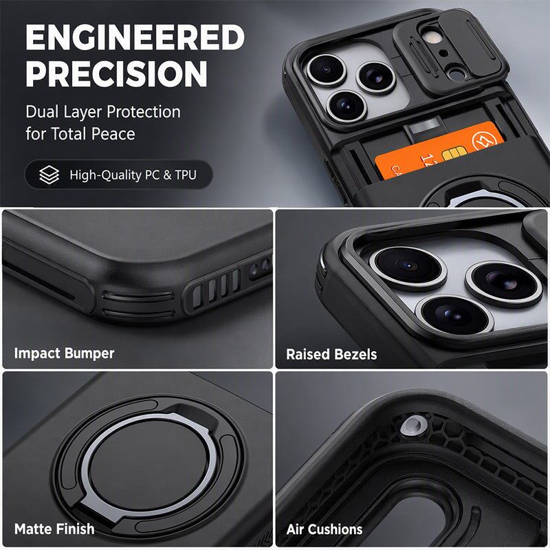 Rugged Phone Case – Slide Cover, Card Slot
