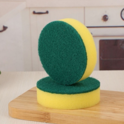 Double-Sided Round Sponge Scrubber