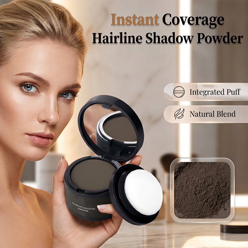 Fill Thinning Edges Instantly! Sweatproof No-Buildup Hairline Powder