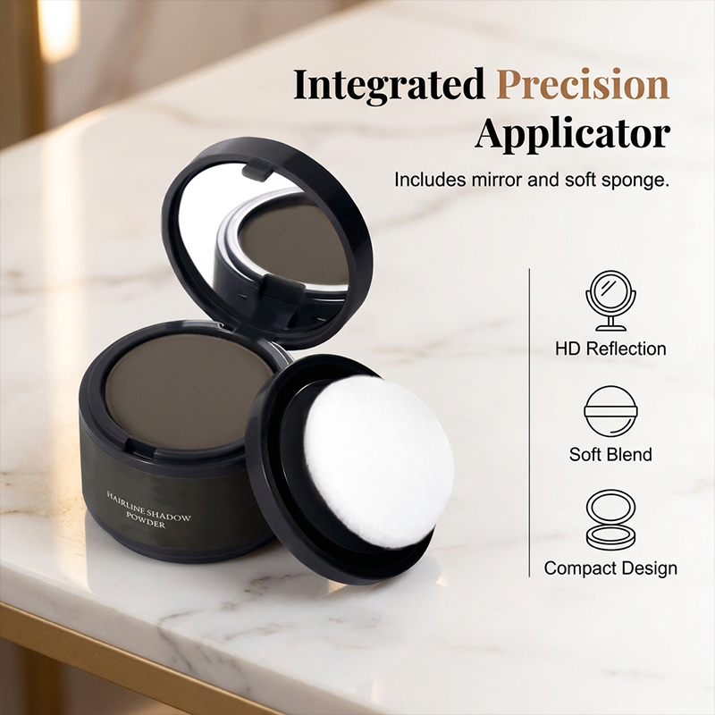 Fill Thinning Edges Instantly! Sweatproof No-Buildup Hairline Powder