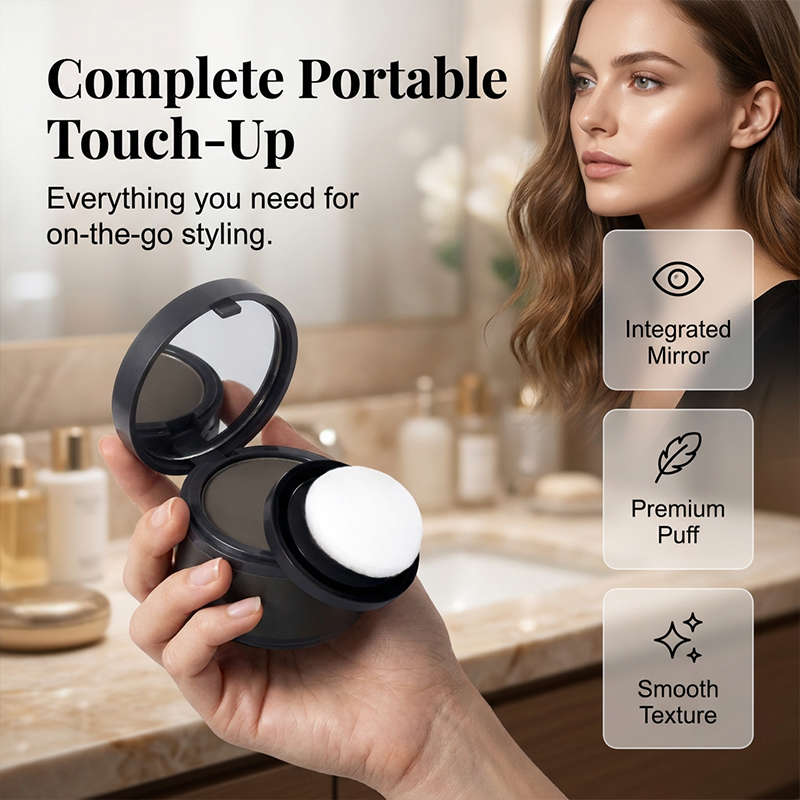 Fill Thinning Edges Instantly! Sweatproof No-Buildup Hairline Powder