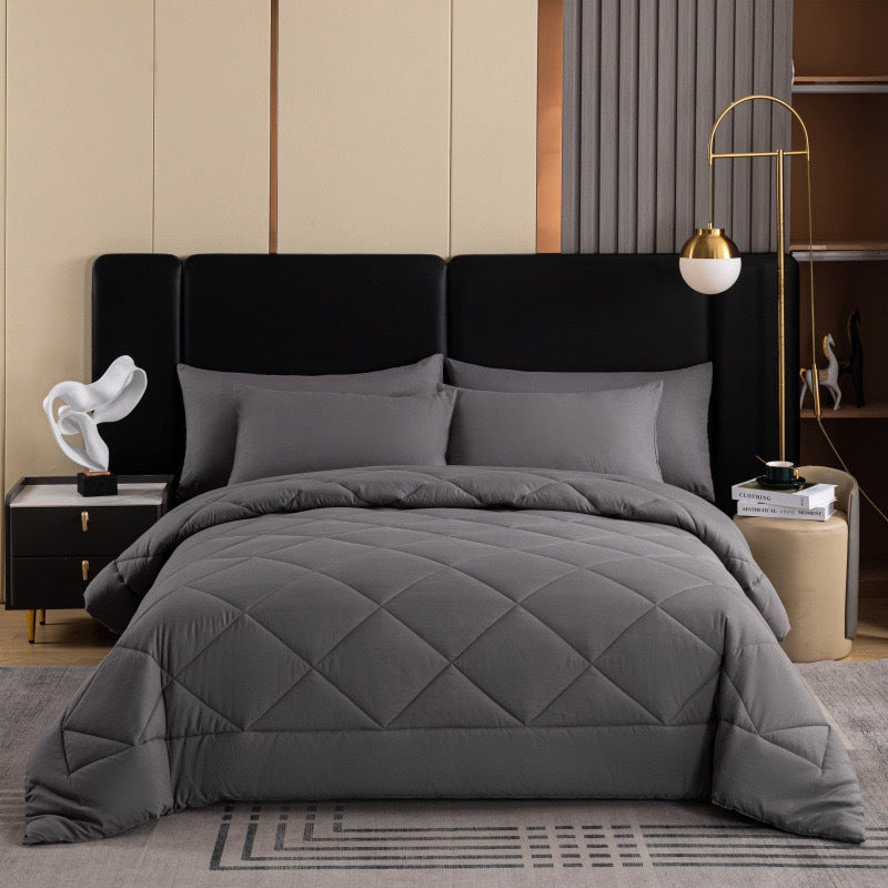Sleep In Cloud Comfort Instantly! Brushed Microfiber Comforter Set