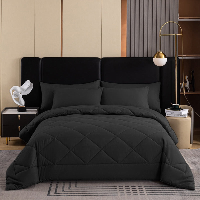 Sleep In Cloud Comfort Instantly! Brushed Microfiber Comforter Set