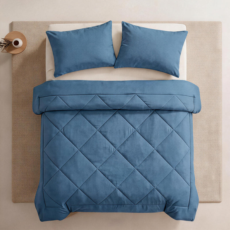 Sleep In Cloud Comfort Instantly! Brushed Microfiber Comforter Set