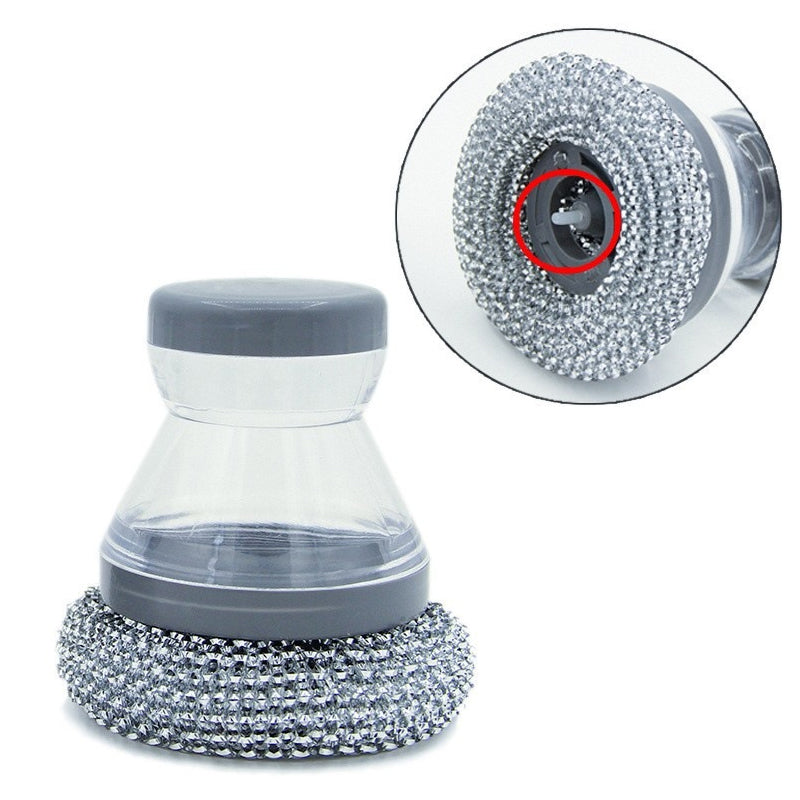 🥳HOT SALE🥳💞10K+ SOLD! Scrub Grease Instantly! No-Scratch Built-In Soap Dish Brush