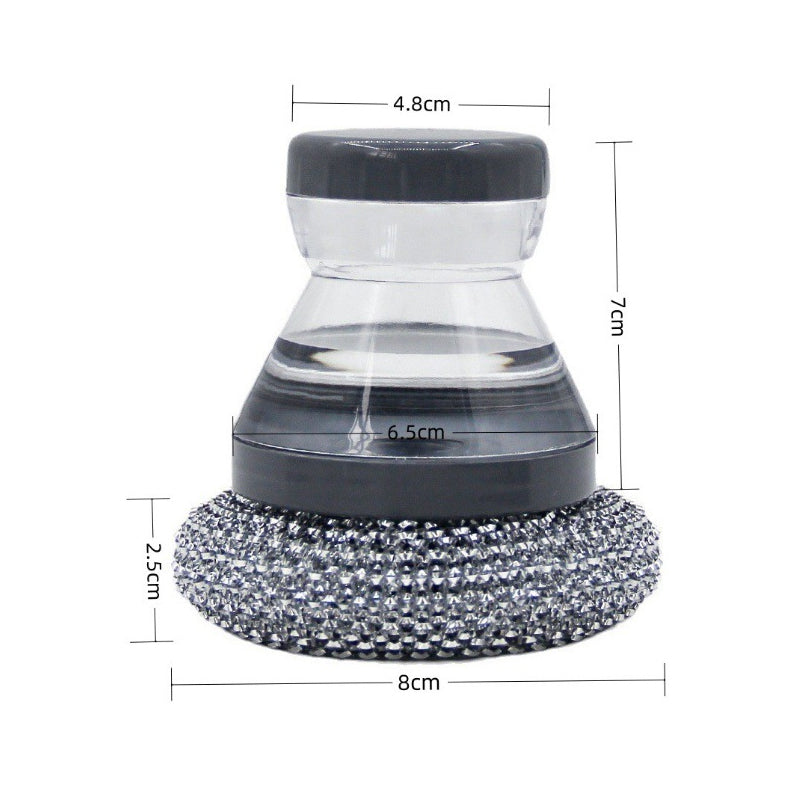 🥳HOT SALE🥳💞10K+ SOLD! Scrub Grease Instantly! No-Scratch Built-In Soap Dish Brush