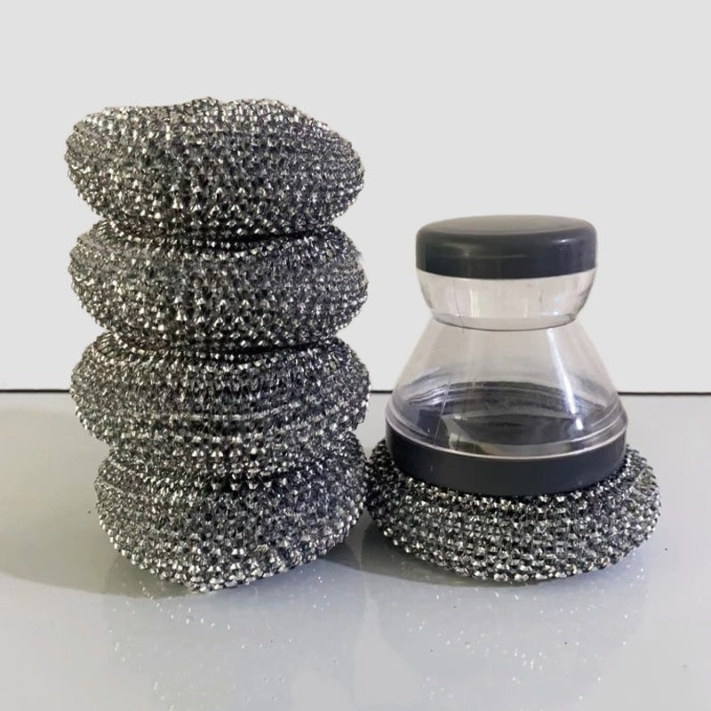 🥳HOT SALE🥳💞10K+ SOLD! Scrub Grease Instantly! No-Scratch Built-In Soap Dish Brush