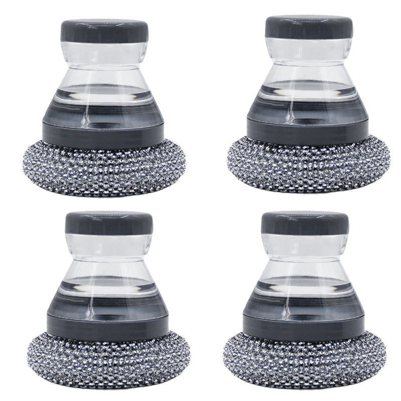 🥳HOT SALE🥳💞10K+ SOLD! Scrub Grease Instantly! No-Scratch Built-In Soap Dish Brush