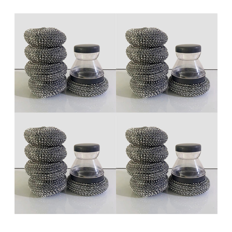 🥳HOT SALE🥳💞10K+ SOLD! Scrub Grease Instantly! No-Scratch Built-In Soap Dish Brush
