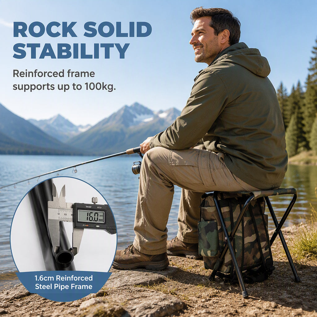 Sit Anywhere, Carry Everything! Heavy-Duty Folding Chair Backpack