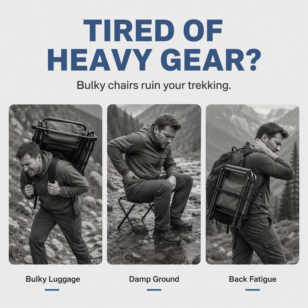 Sit Anywhere, Carry Everything! Heavy-Duty Folding Chair Backpack