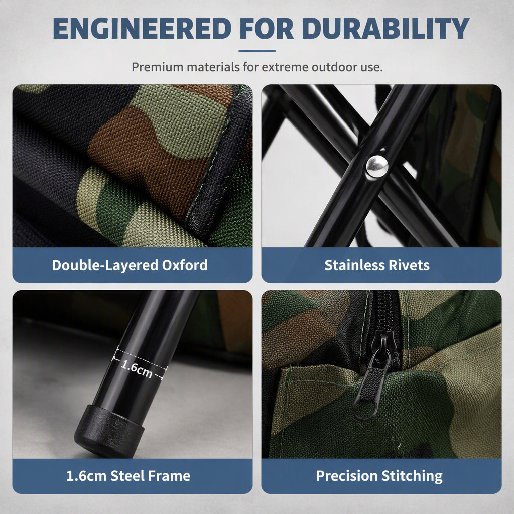 Sit Anywhere, Carry Everything! Heavy-Duty Folding Chair Backpack