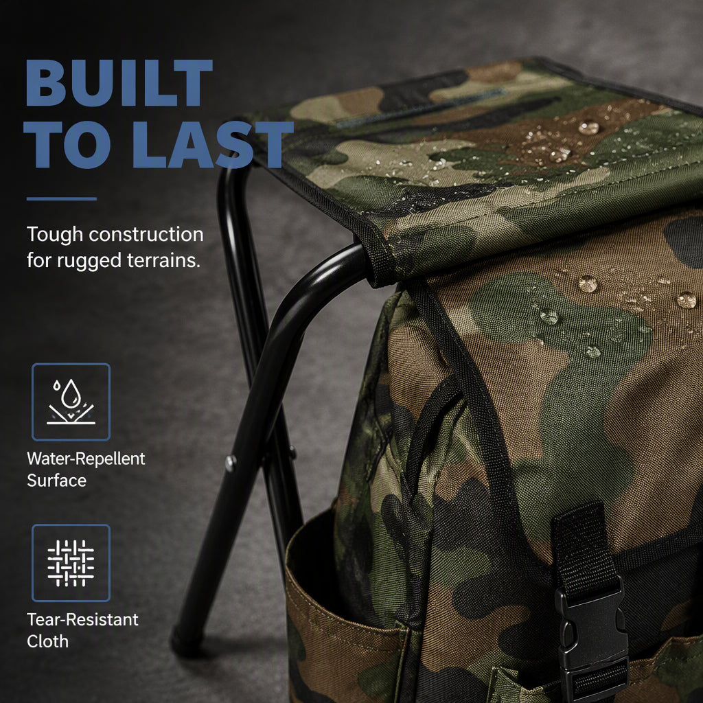 Sit Anywhere, Carry Everything! Heavy-Duty Folding Chair Backpack